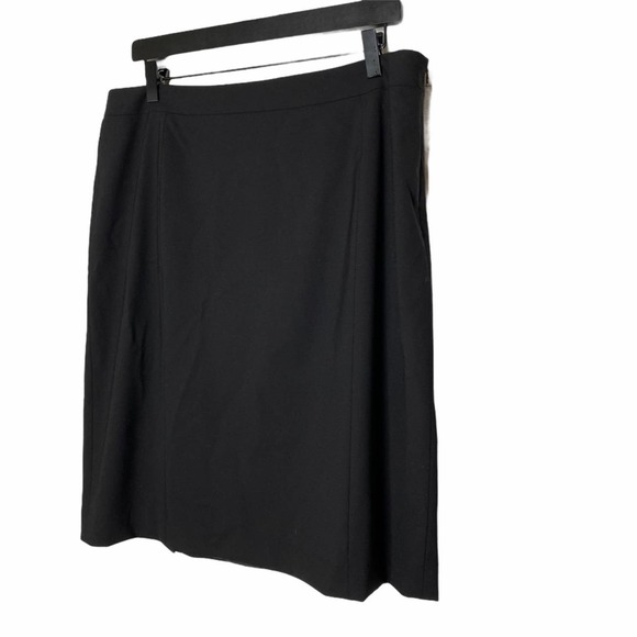 Lafayette 148 Pencil Skirt Womens Knee Length Professional Lined Black 14 - Picture 3 of 8